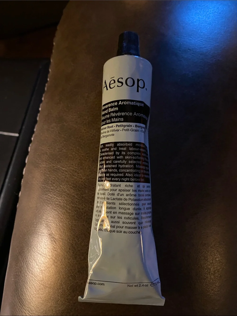 Aesop Reverence Aromatique Hand Balm 75 ml / 2.4 oz Woody, earthy, smoky. New.